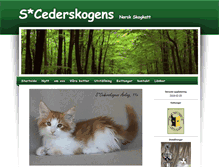 Tablet Screenshot of cederskogens.se
